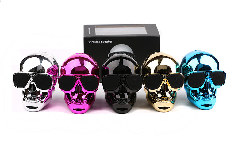 Metallic Skull Bluetooth Speaker