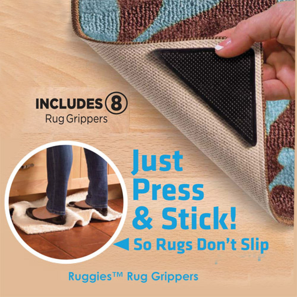 4PCS Triangle Shape Non-Slip Design Non Slip Rug Grippers, Rug