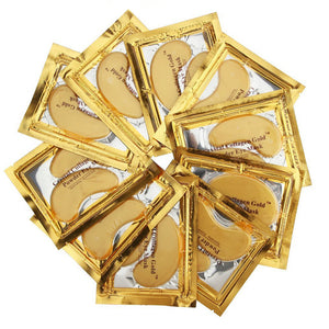 Gold Eye Masks - 10 pairs