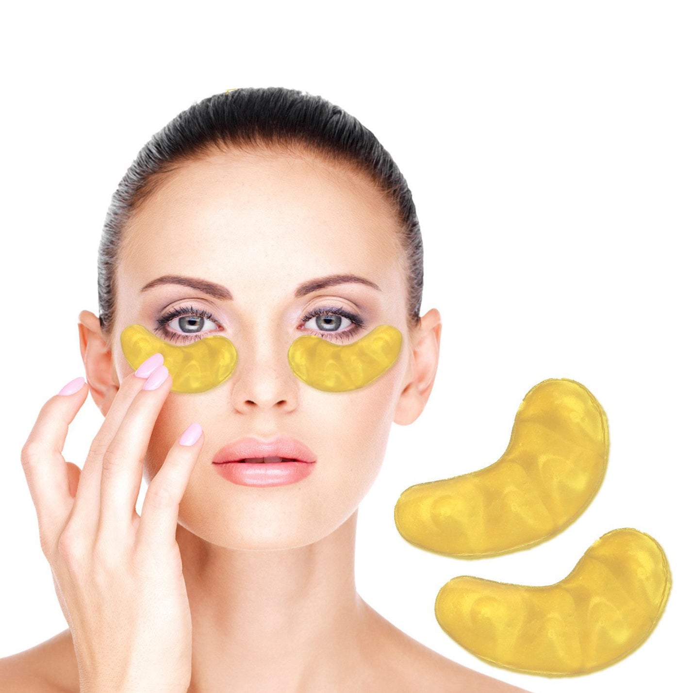 Gold Eye Masks - 10 pairs