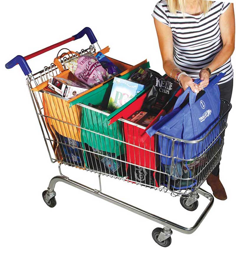 4 PCS/Pack Grocery Trolley Bag (Sunday)